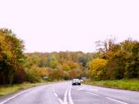 Amazing Autumn road to Stonehenge from Bath