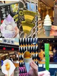 Must eat in Ninenzaka Kyoto 🍭🍢🥧🍮