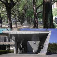 「國立臺灣美術館外大草坪」- 放鬆休息、裝置藝術、綠意陽光，享受美術文化