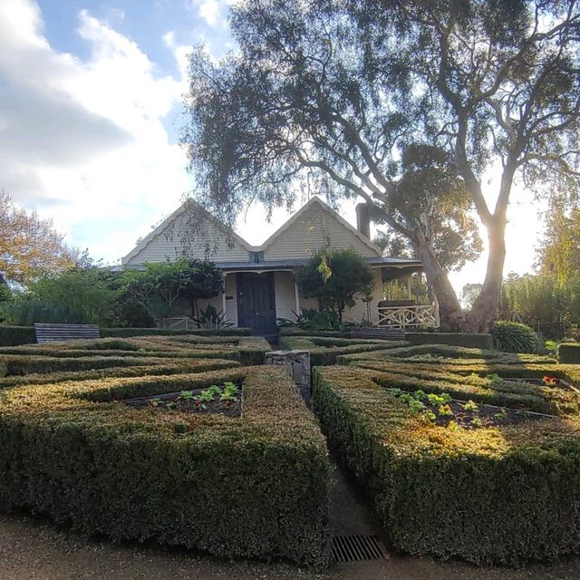 Gold town in Ballarat . Fall season