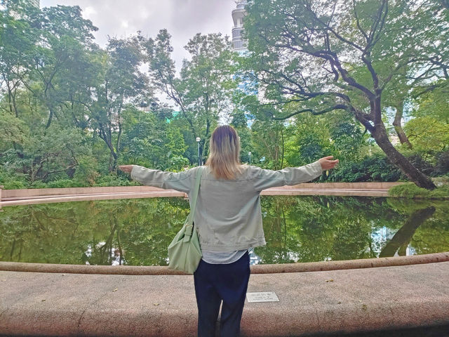 居然在九龍公園發現天空之鏡