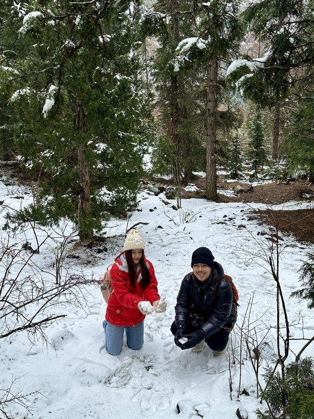 ชวนแฟนไปตะลุยหิมะที่ภูเขาสี่ดรุณี ❄️☃️