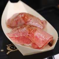 Hida Beef Sushi(Morning Market ) Takayama