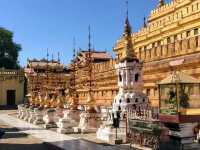 蒲甘王國的開國之塔，金碧輝煌的瑞西貢佛塔 Shwesandaw Pagoda