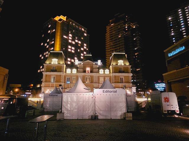 A Christmas illumination at Yebisu Garden
