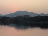 Sunset around West lake, Hangzhou