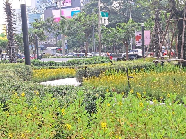 🌼✨ Welcome to yellow bloom at One Bangkok! 🌸