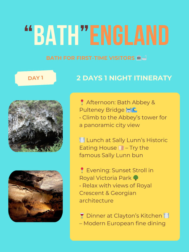 Bath itinerary 