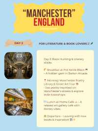 Manchester itinerary 🇬🇧🎀