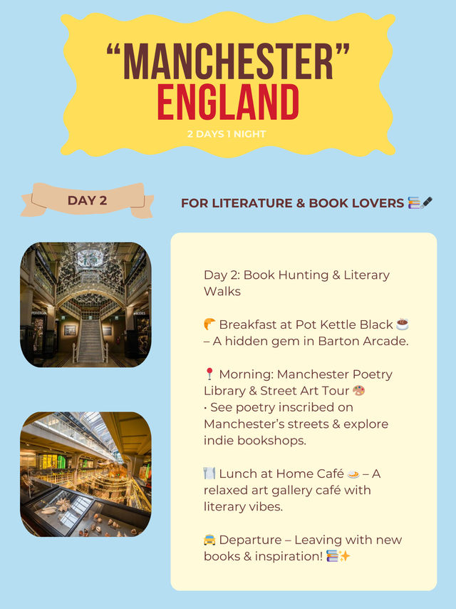 Manchester itinerary 🇬🇧🎀