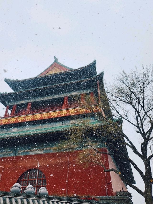 春雪citywalk@鼓樓-鐘樓-什剎海-南鑼鼓巷
