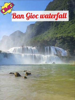 #Get a discount without relying on luck
If you have the opportunity to tour Vietnam, one place you shouldn't miss is the world's 4th most beautiful waterfall, Ban Gioc Waterfall, or in China it's called Detian Falls. It is located on the border between Vietnam and China. The highlight of this waterfall is the water flowing down from a limestone cliff as high as 53 meters and more than 300 meters wide, and it is divided into several small levels, surrounded by towering limestone mountains and lush green forests that can be seen from the middle. Most importantly, the water is a beautiful emerald green color, and the highlight that you shouldn't miss is taking a bamboo raft to visit the waterfall. On a sunny day with steam, you might see a beautiful rainbow up close. Try to visit and experience the beauty with your own eyes, and you will fall in love with "Ban Gioc Waterfall". 
Opening hours: Open every day

#Beautiful waterfall #Vietnam tour #Recommended attractions
