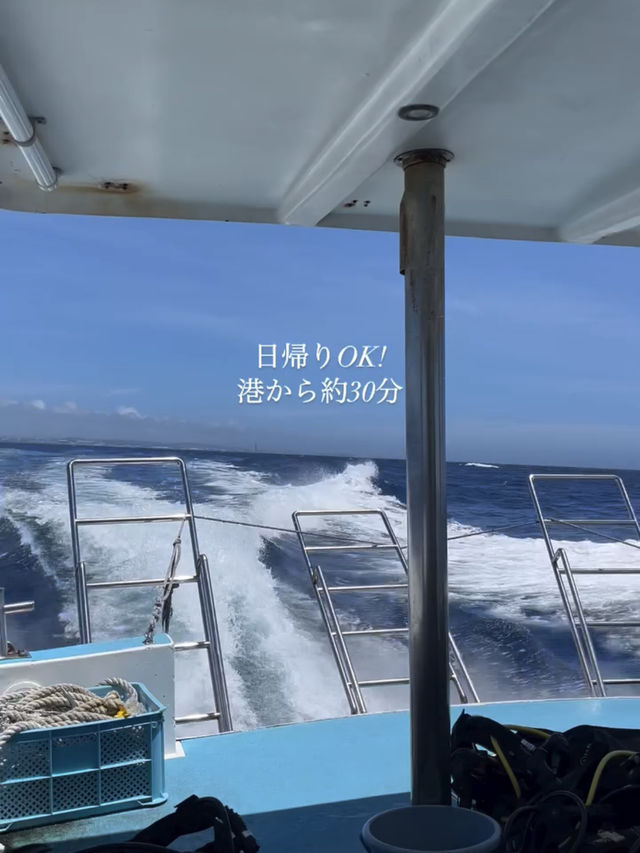 船でしか見れない❗️混雑皆無の沖縄絶景