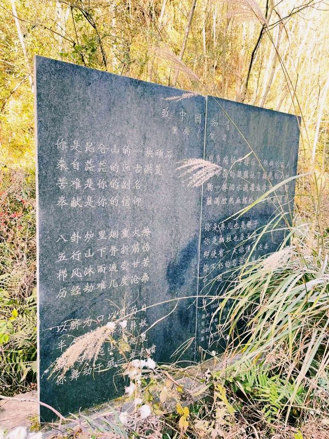 中國四川廣元著名景點：中國知青文化碑林，適合打卡拍照📸