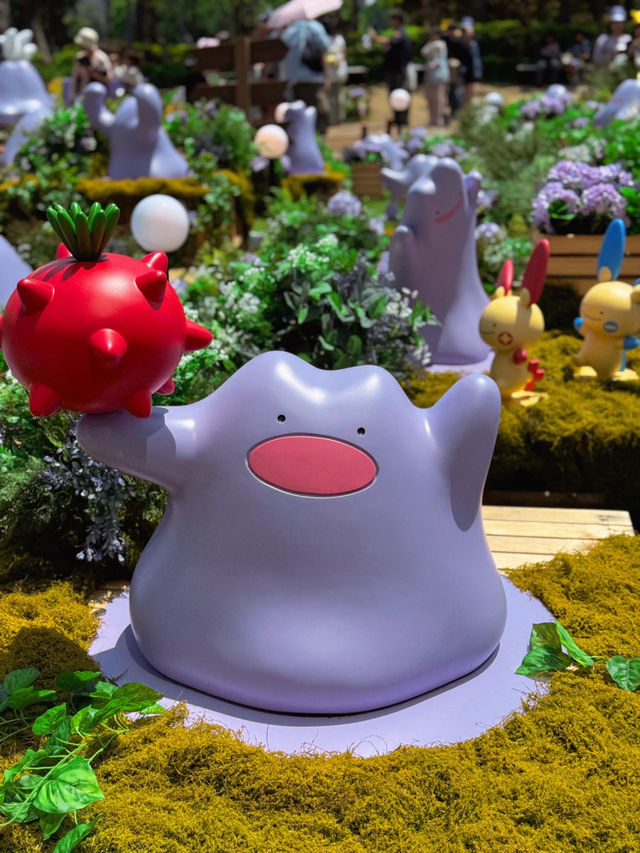 🇰🇷잠실 롯데월드타워에 메타몽 꽃이 피었습니다💜💟