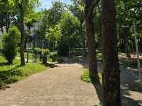 해외여행 비엔나의 성당에 딸린 작은 공원 Antons Park