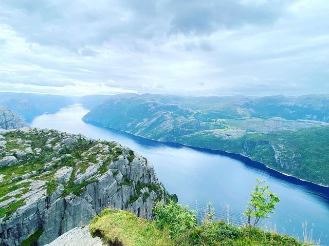 Standing on the Edge at Preikestolen 
