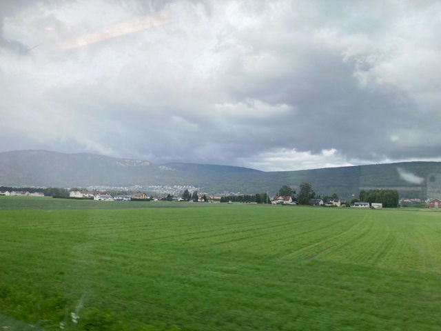 Notway views from train