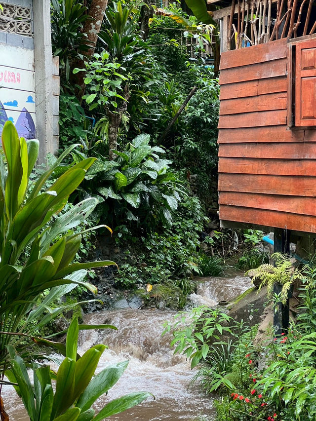 หมู่บ้านเล็กๆที่รายล้อมไปด้วยธรรมชาติสีเขียว หมู่บ้านเล็กๆที่รายล้อมไปด้วยธรรมชาติสีเขียว