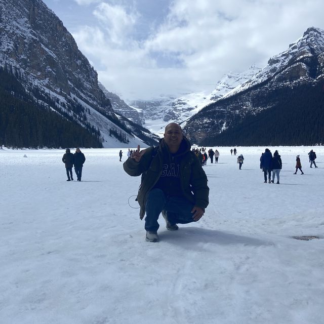 Lake Louise in Spring - still Frozen!