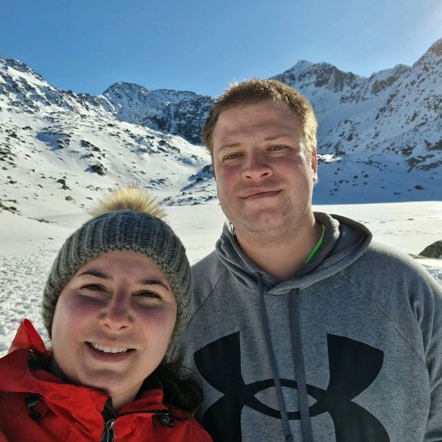 Behind us - the highest peak in Bulgaria 🇧🇬