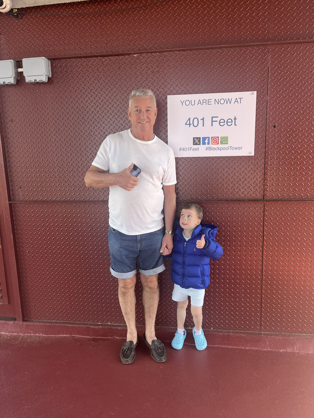 We took our grandson up Blackpool tower which again he really enjoyed 