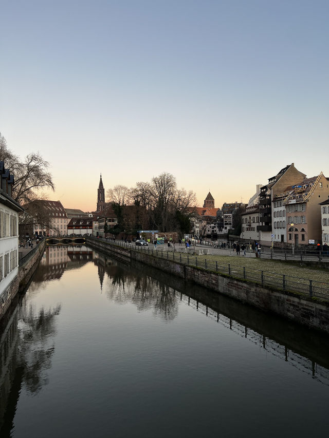 🌇✨ Sunset to Starlight: A Magical Evening in Strasbourg, France 🇫🇷🌙  