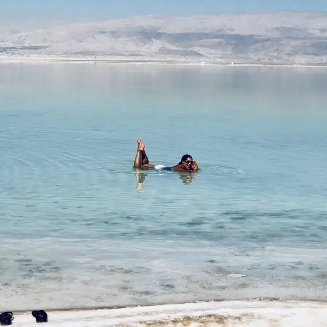 Float .. in the Dead Sea Israel 🇮🇱 