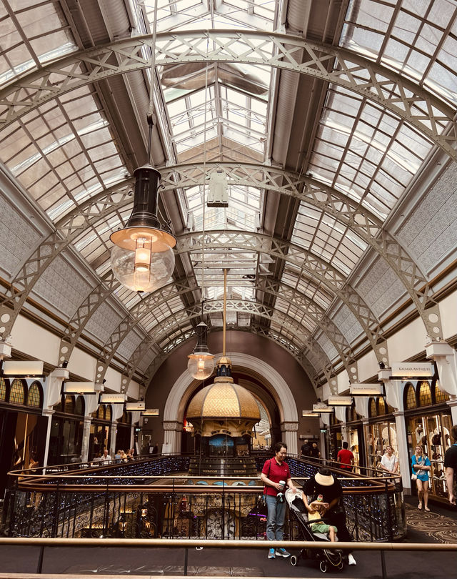 Stroll around the Queen Victoria Building in Sydney.