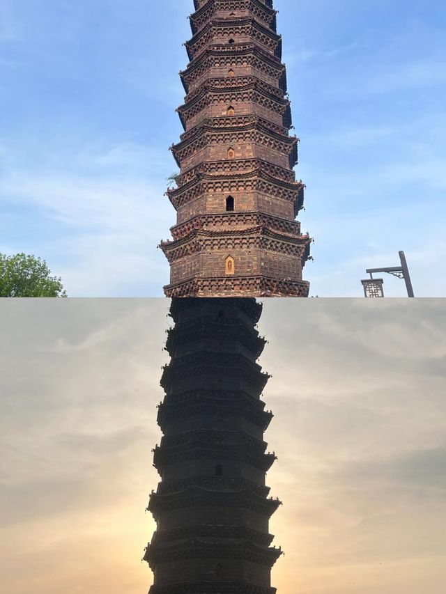 開封素有「天下第一塔」美稱的鐵塔值得一去！！！。