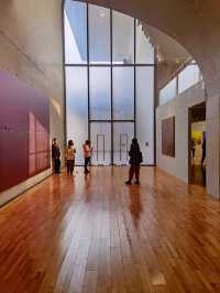 龍美術館建築的獨特性，與「繪畫」作品相得益彰。