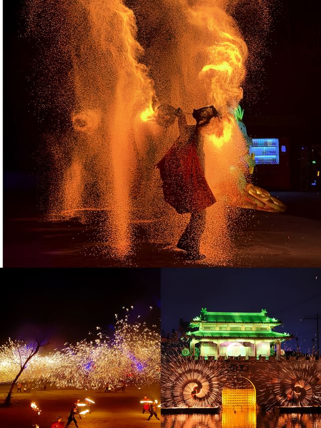 開封打鐵花表演正到爆呀