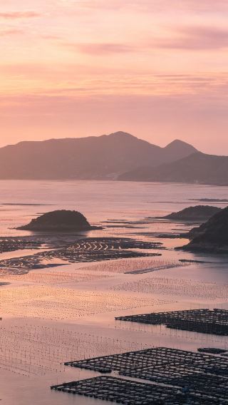 癒し系の山と海の小さな街