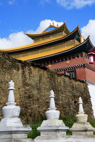 藏地木里最美寺廟