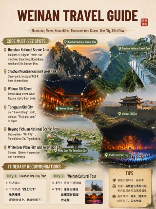 Weinan travel｜Climb Mount Hua to watch the sea of clouds and sunrise, unlocking the magnificent Qin East landscape