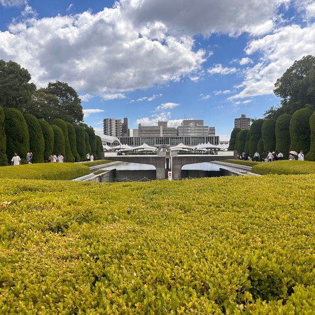 Hiroshima Peace Park, a beautiful tribute.