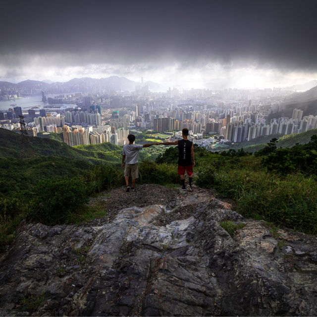 香港🇭🇰 ｜飽覽港九維港的城市景色🏙️ - 飛鵝山觀景台