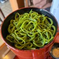 川越の魅力　茶そば寿庵