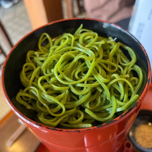 川越の魅力　茶そば寿庵