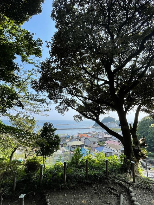 【神奈川県/走水神社】境内から横須賀が見渡せる神社