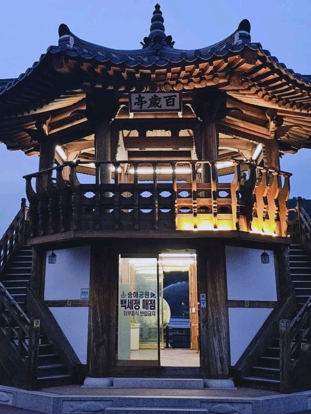 송해공원 백세정에서 달구경해요