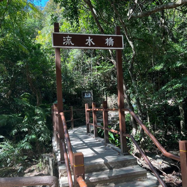 捉緊新年假的尾巴 行下流水響水塘 天氣超級好