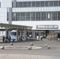3層構造の巨大な高架駅　太田川駅！