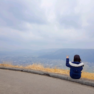 Volcano while driving~ Mount Aso in Kumamoto