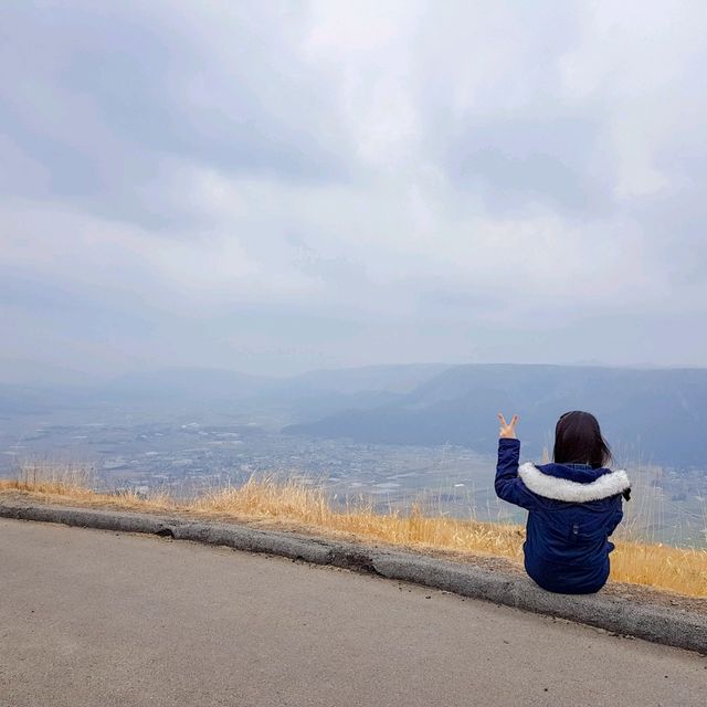 드라이브하면서 화산을~ 구마모토 아소산