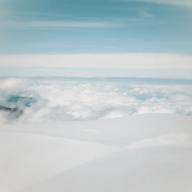 スイスの厳しい寒さのユングフラウ