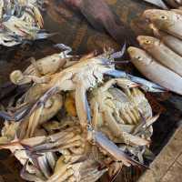 Street and the fish market of Zanzibar 