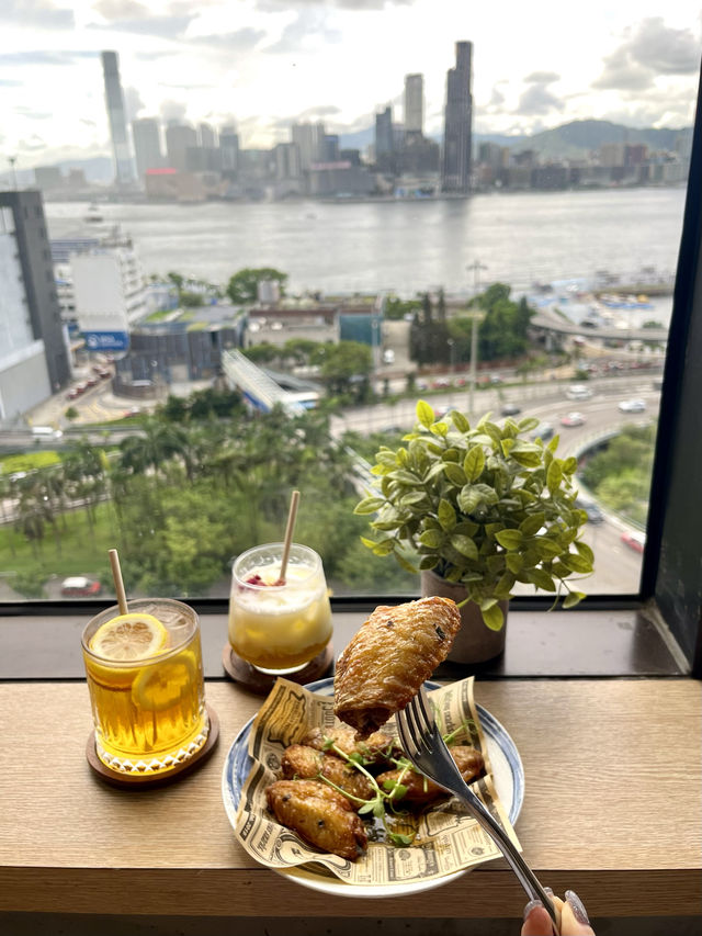 銅鑼灣全海景開揚Cafe☕️🍽🌊💫