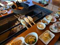 岡山県山奥にある囲炉裏焼き屋さん