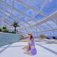 My Favorite Solarium Pool on Cruise to nowhere! 